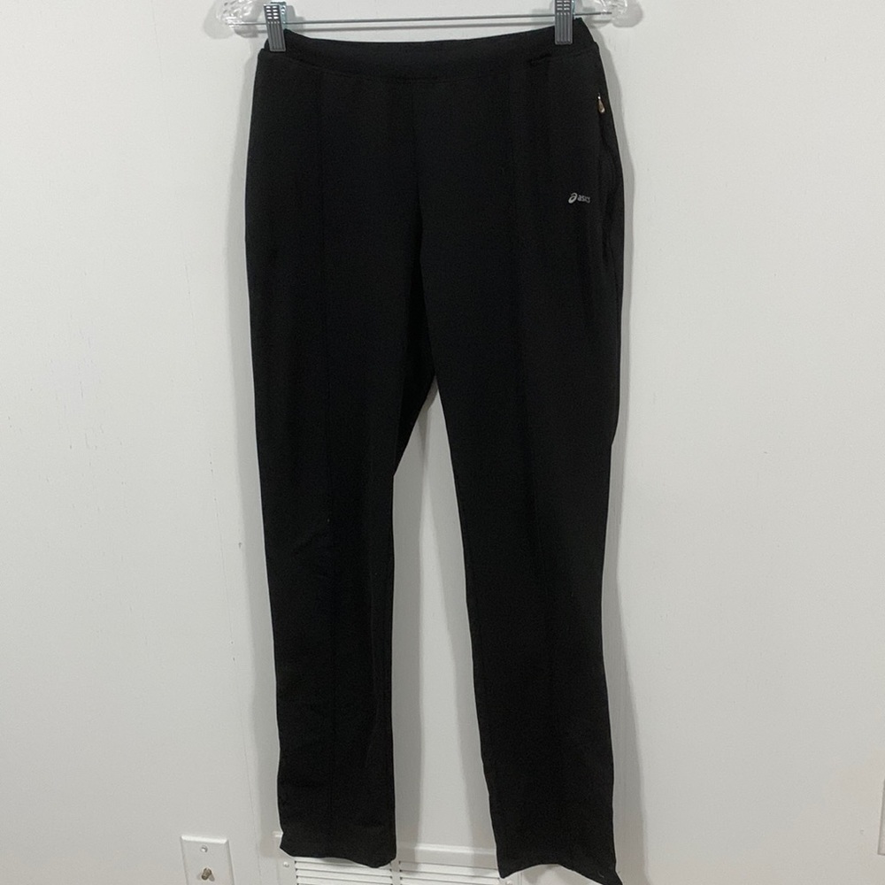 ASICS Yoga / workout pants 2 hidden side zip pockets zippers on both legs side